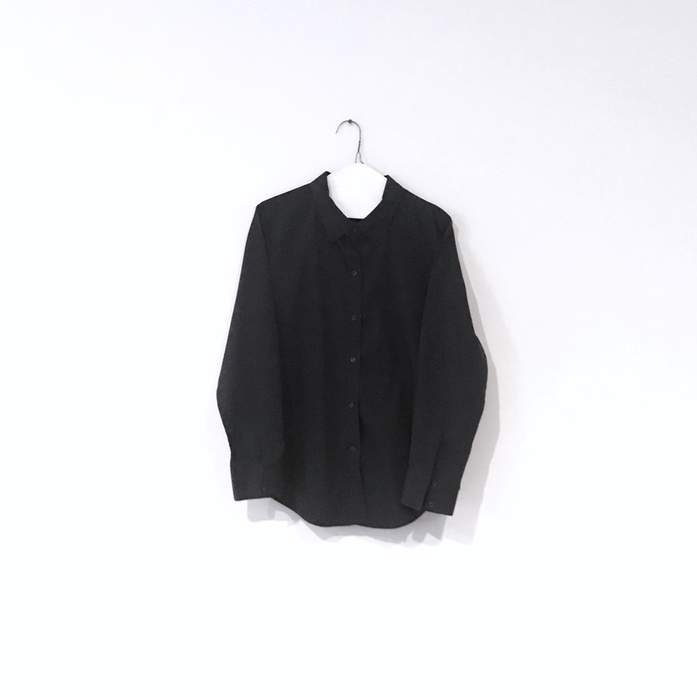 Dark Navy Button Down Shirt